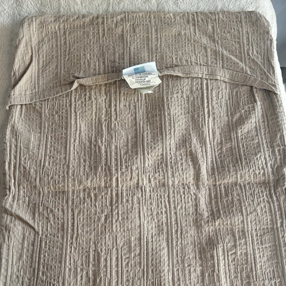Beddy's Alexandria Luxe Sham Cover Beige Tan Neutral Thick Cotton Blend Luxury‎